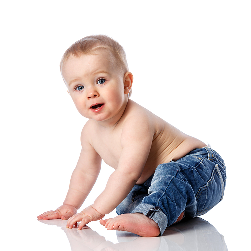 Familienfotograf - Babybilder mit verschiedenen Outfits